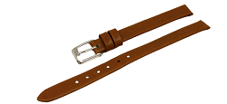 Bracelet montre en cuir de veau marron-disponible de 6 à 10mm