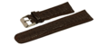 Bracelet en crocodile modèle chrono marron disponible de 18 à 24mm