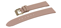 Bracelet montre en cuir de veau-Rose-disponible en 16mm,18mm et 20mm