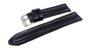 Bracelet montre spécial chrono noir couture blanche,disponible de 18 à 26mm