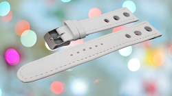 Bracelet montre chronosport blanc disponible de 18 à 24mm