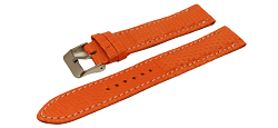 Bracelet en lézard orange-Disponible de 12 à 18mm