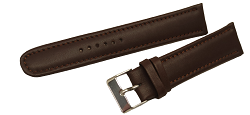 Bracelet montre chrono marron disponible de 18mm à 28mm