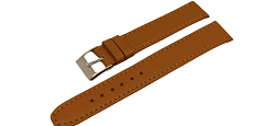 Bracelet montre marron clair,disponible de 16 à 20mm
