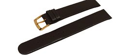 Bracelet montre marron foncé disponible de 16 à 20mm