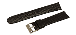 Bracelet en crocodile modèle classique sans couture - disponible en12-18-20-26 et 28mm
