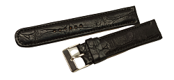Bracelet montre en crocodile -Impairs,disponible en 19-21 et 23mm