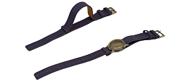 Bracelet montre modèle nato en cuir violet, disponible en 18 et 20mm