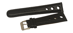 Bracelet montre chronosport noir disponible  de 18 à 28mm