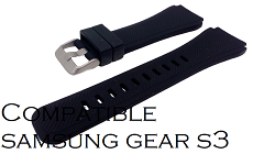 Bracelet montre avec encoche de 22mm( Compatible Samsung Gear S3 )