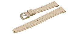 Bracelet montre en croco blanc en 14mm
