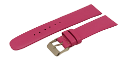 Bracelet montre en cuir rose fushia-Disponible de 8 à 20mm