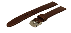 Bracelet montre en cuir marron pour la fixation par vis, disponible de 10 à 24mm